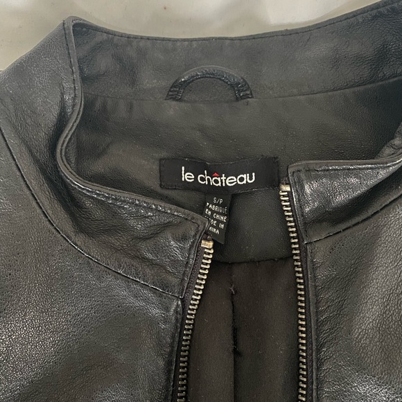 Le Château Vintage Leather Jacket - Picture 3 of 4